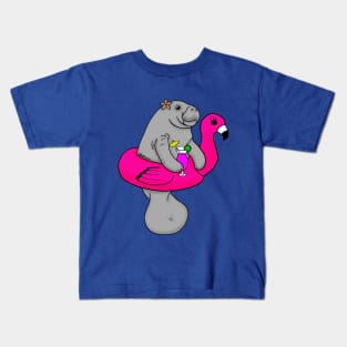 Summer Fun Manatee Kids T-Shirt